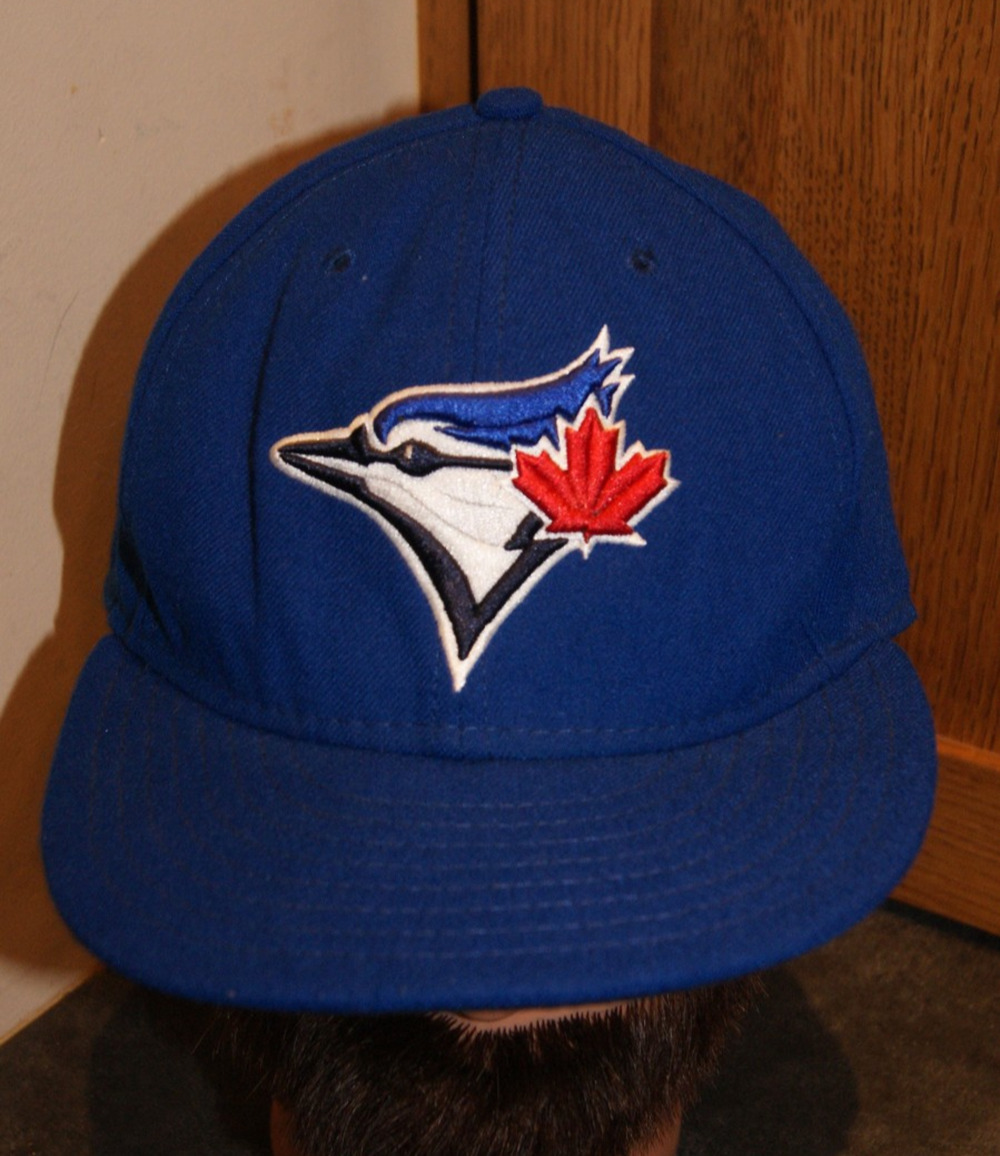 VTG Y2K Toronto Blue Jays Hat Cap Fitted 7 5/8 Blue New Era 59Fifty USA Made